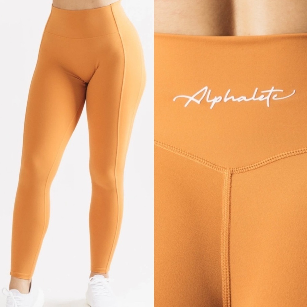 Alphalete Leggings Womens XS Pulse Kinetic Sun Kissed Active Fit Workout Gym